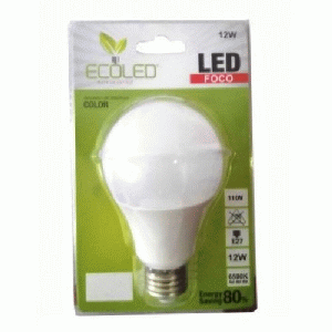 FOCO LED E27 12W 6500K 52.5LM ECOLED