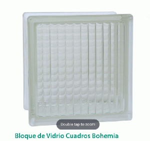 BLOQUE DE VIDRIO CUADROS BOHEMIA 10765
